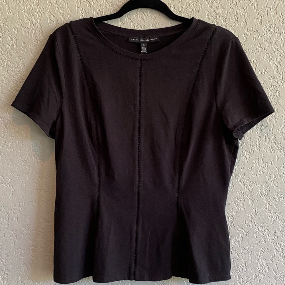 WHMB peplum top, in Black, size L